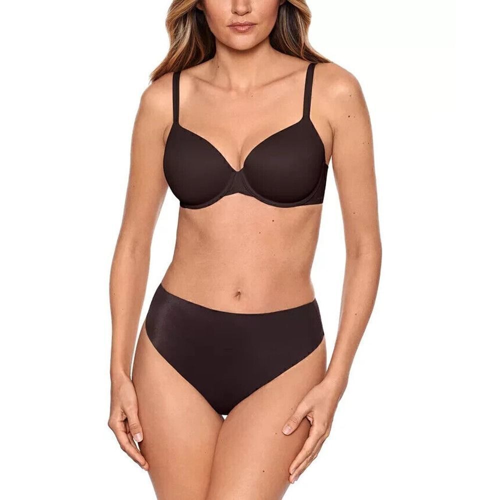 Miraclesuit Light Shaping Waistline Thong Underwear Size 2XL Brown Coffee